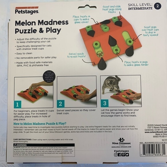 Melon Madness Puzzle & Play by Petstages - Picture 4 of 5